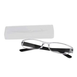 Black-transparent Powered Reading Glasses