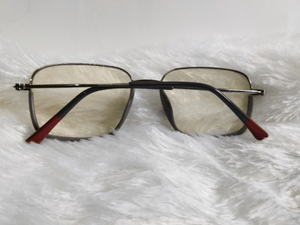 Silver Grey Maroon Full-Rim Free Size 50-19-142 - Image 5