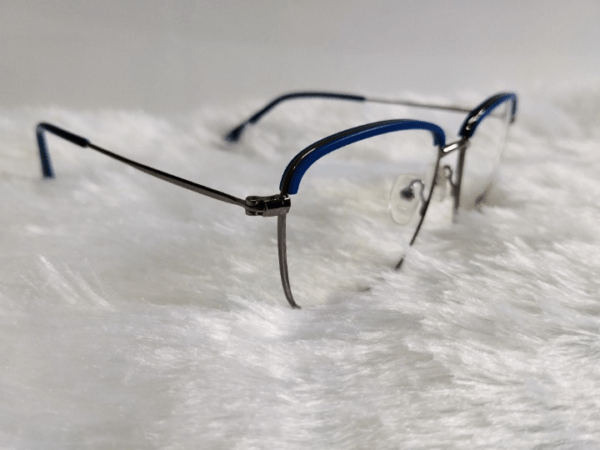 Semi-Rimless Eyewear Blue Medium 54-18-142 - Image 3