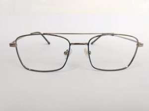 Metal Blue Grey Aviator Eyeglasses