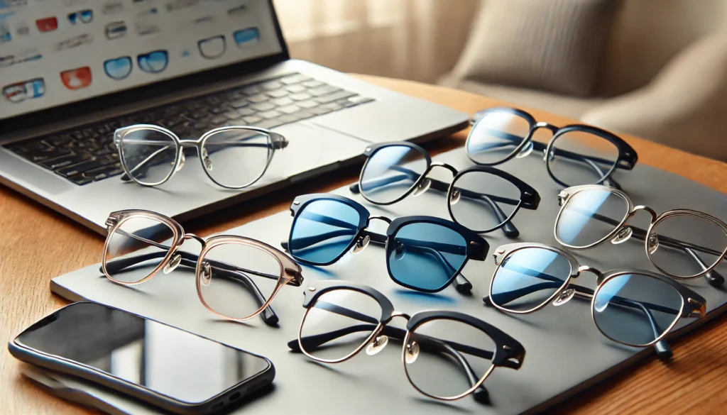Variety of blue light glasses for men and women
