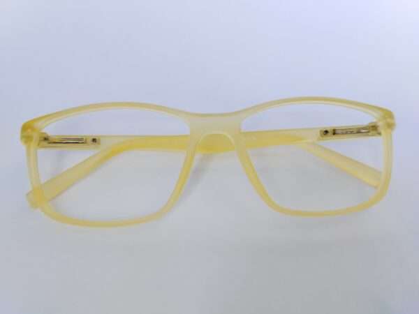 Yellow Matte Eyeglasses with sleek modern matte finish and lightweight frame