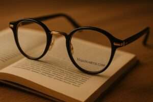 Reading glasses for men with blue-light filter for screen time