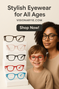 Eyeglasses frames for men, women, and kids at Visionary.ie – shop the full range online