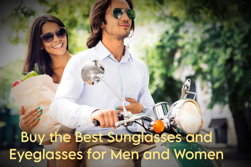 Stylish retro and square-shaped sunglasses and eyeglasses for men and women, featuring UV400 protection and lightweight polycarbonate frames.