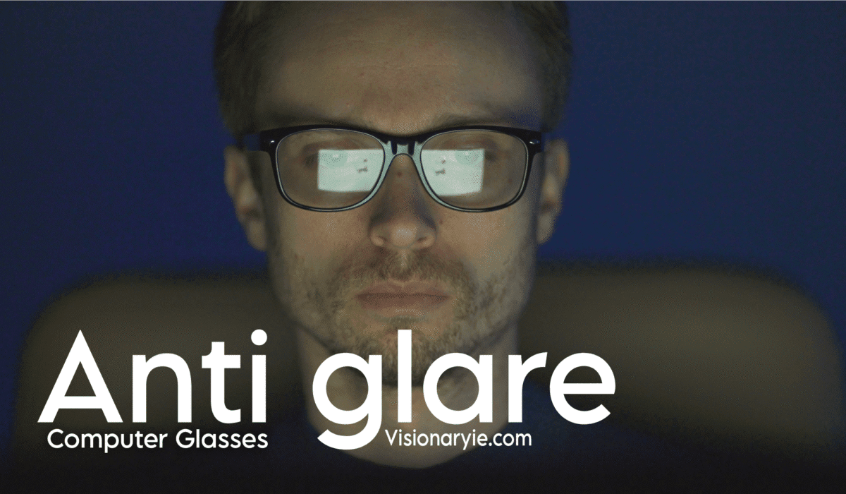 Antiglare computer glasses with blue light blocking lenses for digital eye protection – Visionaryie.com