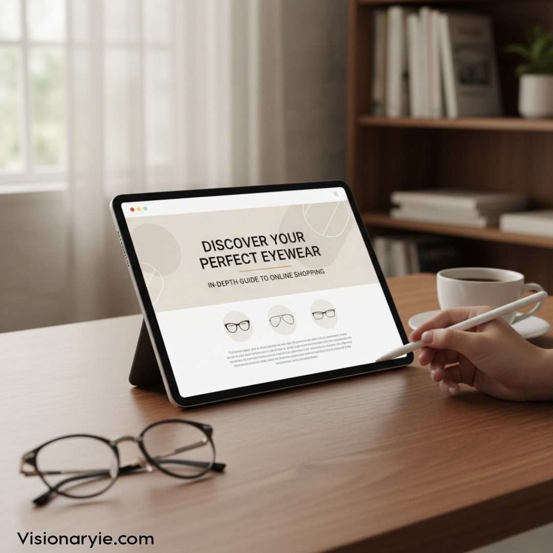 A stylish collection of perfect eyewear showcasing different frame styles and sustainable designs for online shopping at visionaryie.com