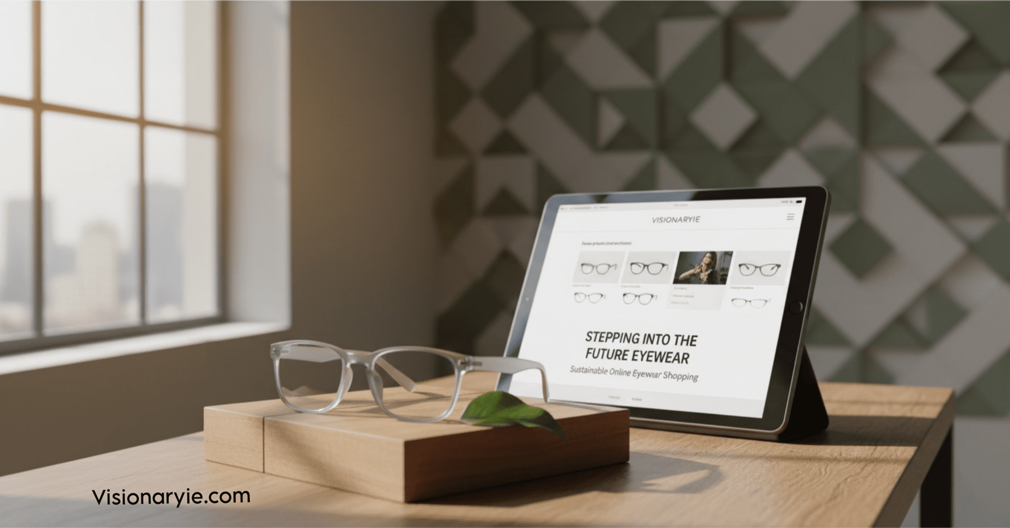 Future eyewear collection at Visionaryie showcasing sustainable, stylish, and modern eyeglass frames.