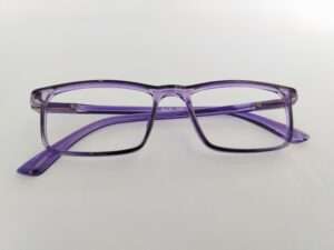 Violet Rectangular Eyeglasses Frames