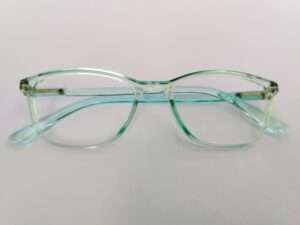 Sky Blue Rectangle Eyeglasses Frames