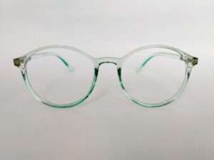 Sky Blue Round Eyeglasses Frames