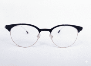 Black Gold Oval Computer Eyeglasses