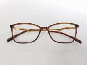 Brown Gold Cat Eye Computer Eyeglasses