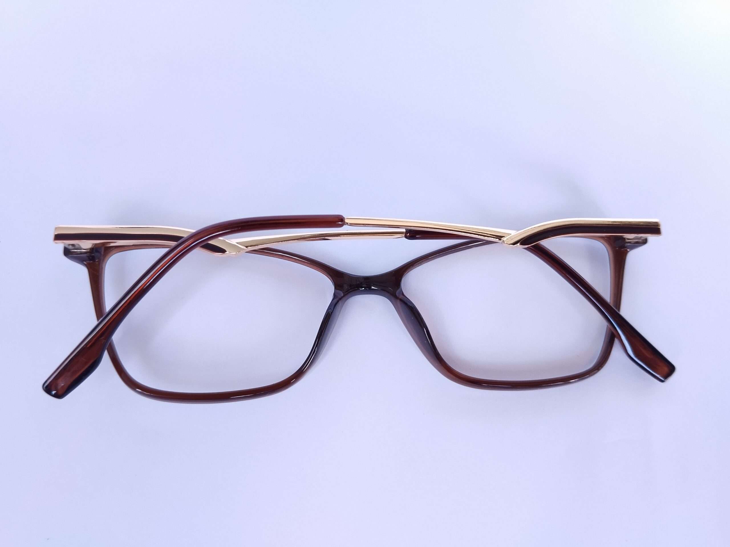 Brown Gold Cat Eye Reading Glasses Online with warm brown frame, gold accents, and clear magnifying lenses designed for stylish everyday reading.