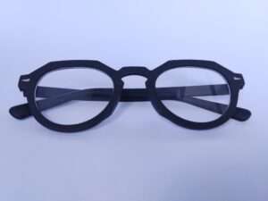 Matte Black Retro Computer Eyeglasses