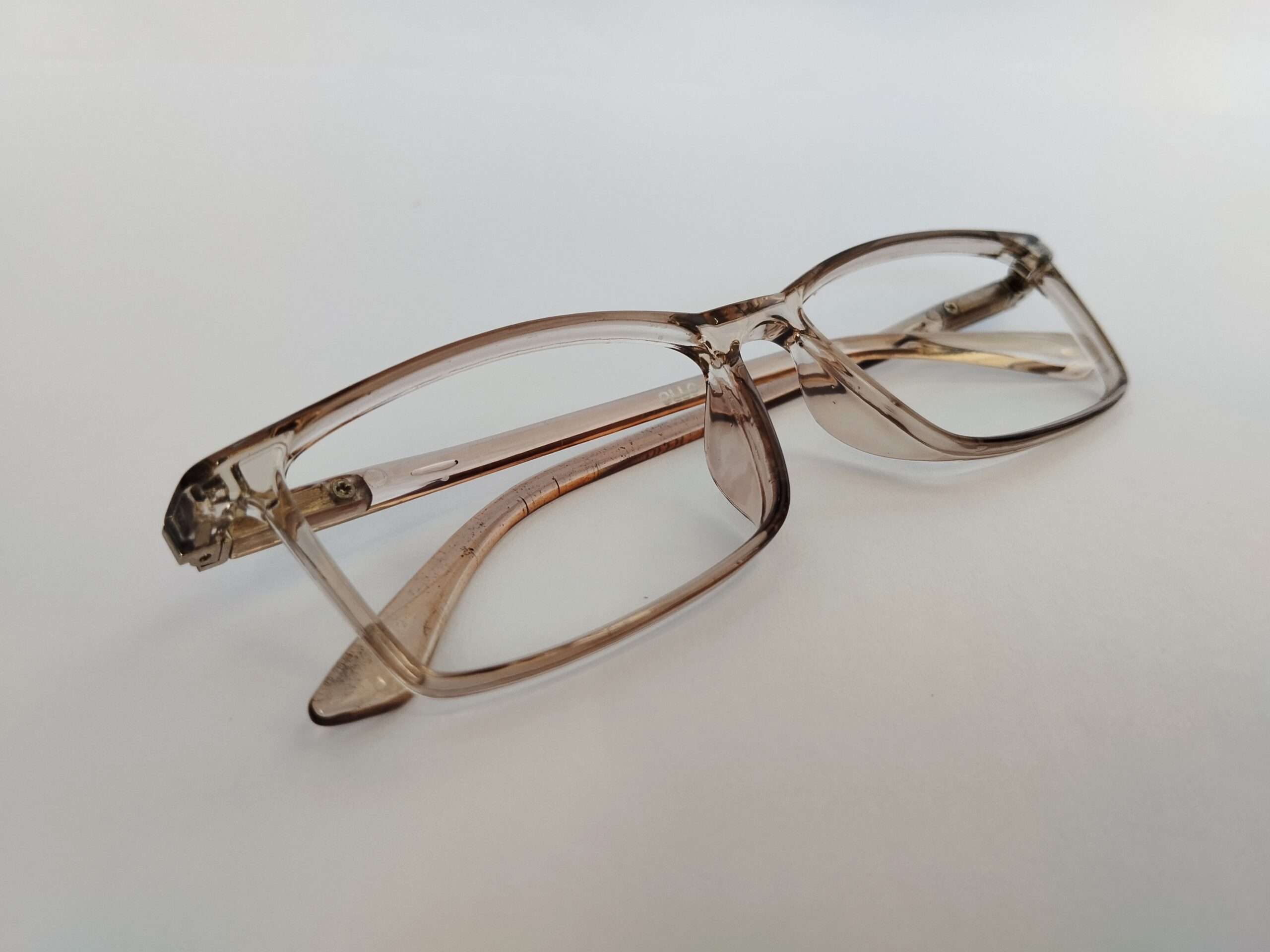 Grey rectangular glasses womens with lightweight modern design