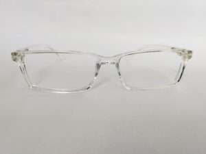 Crystal Clear Rectangle Reading Glasses