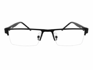 Black Half Frame Eyeglasses