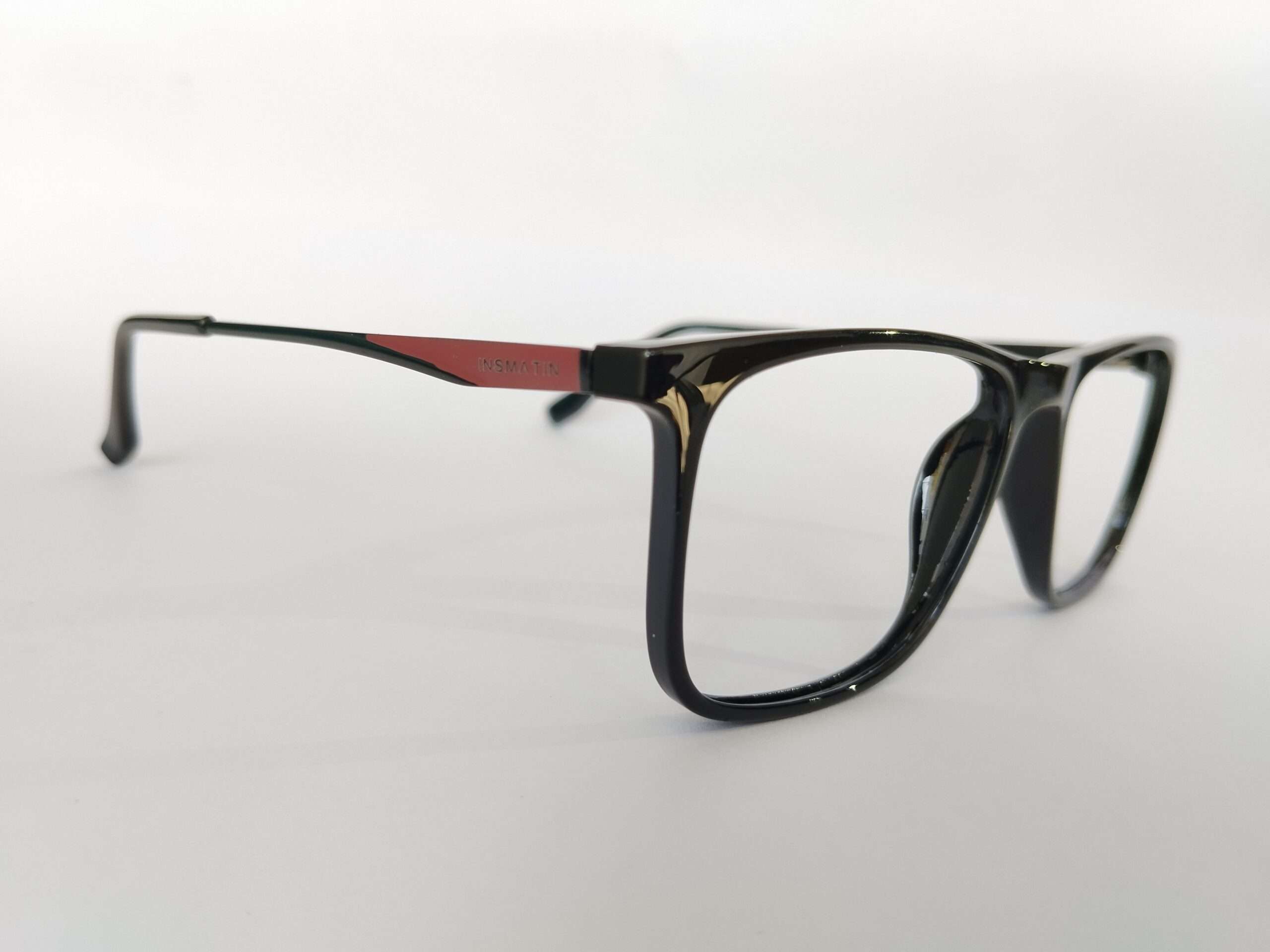 Stylish black and clear glasses frames with premium rectangular design for men and women