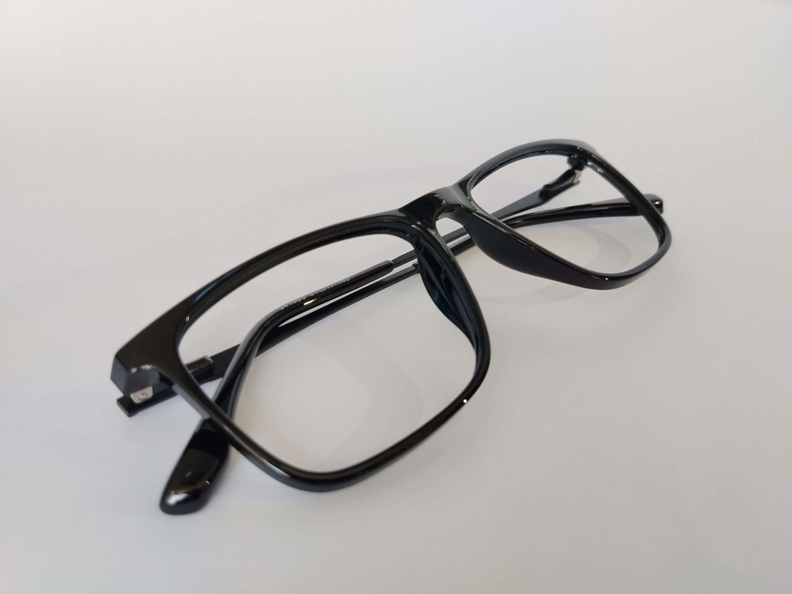 Stylish black and clear glasses frames with premium rectangular design for men and women