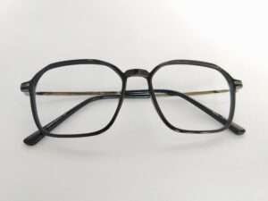 Black Octagon Eyeglass Frames