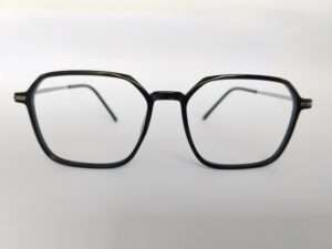 Black Octagon Reading Glasses