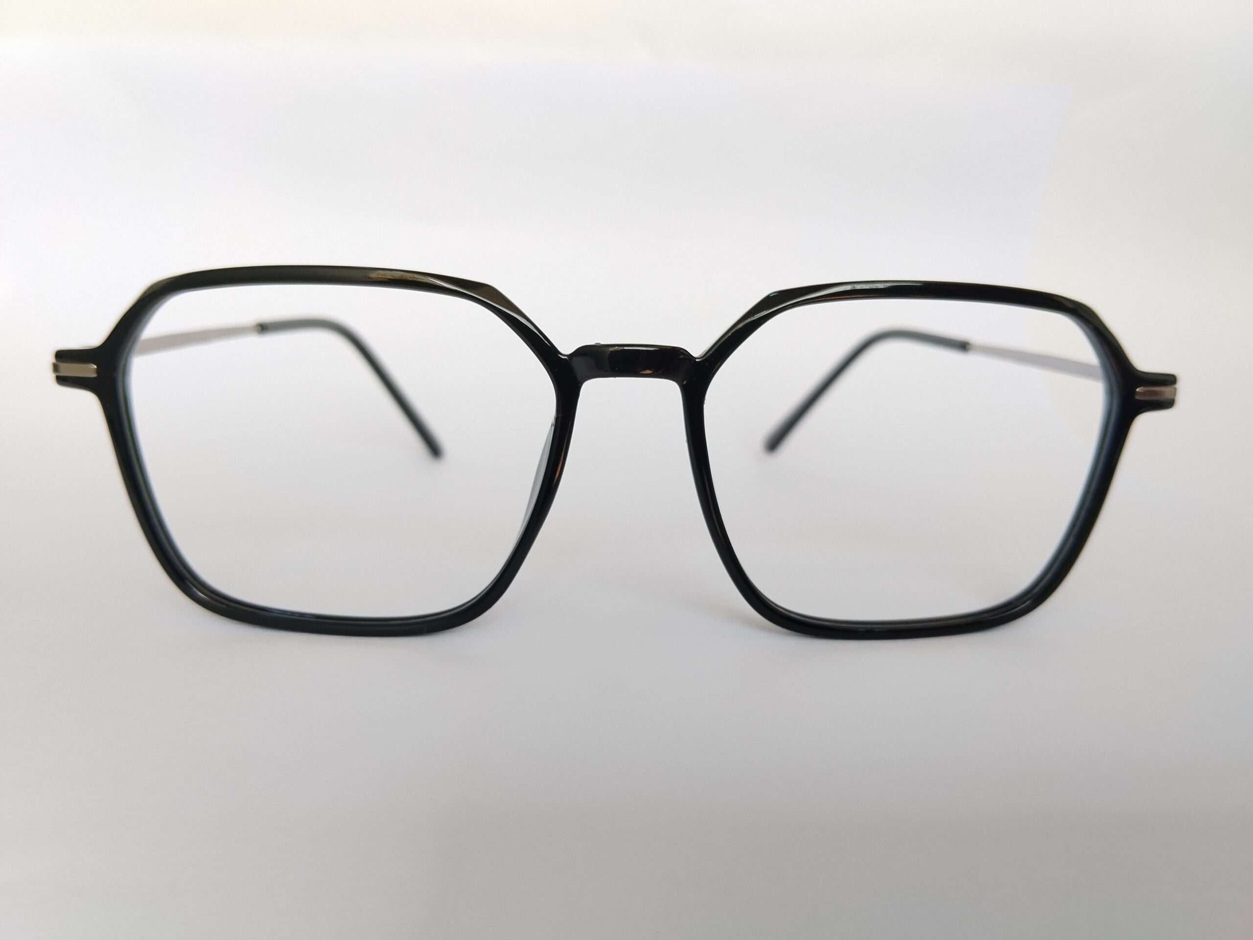 Octagon Black eyeglasses with stylish geometric premium design for men and women