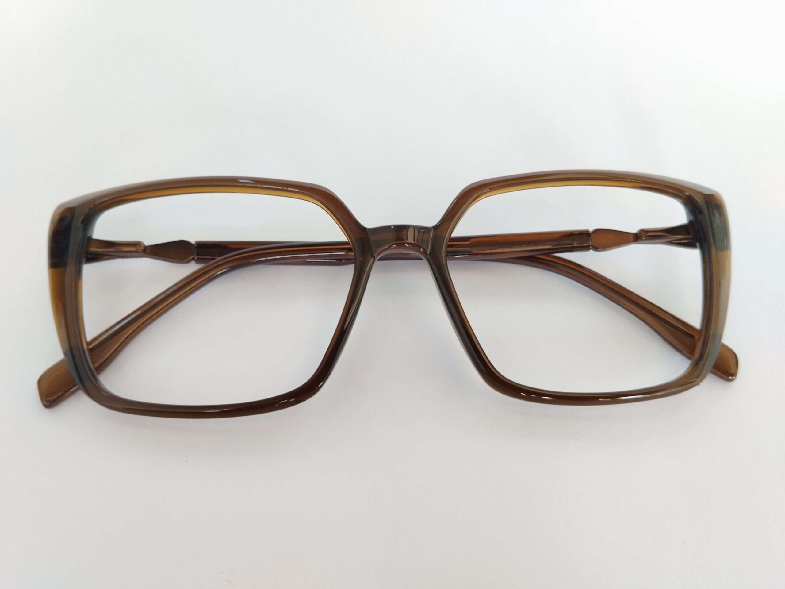 Peanut brown cat eye eyeglasses with stylish premium feminine design