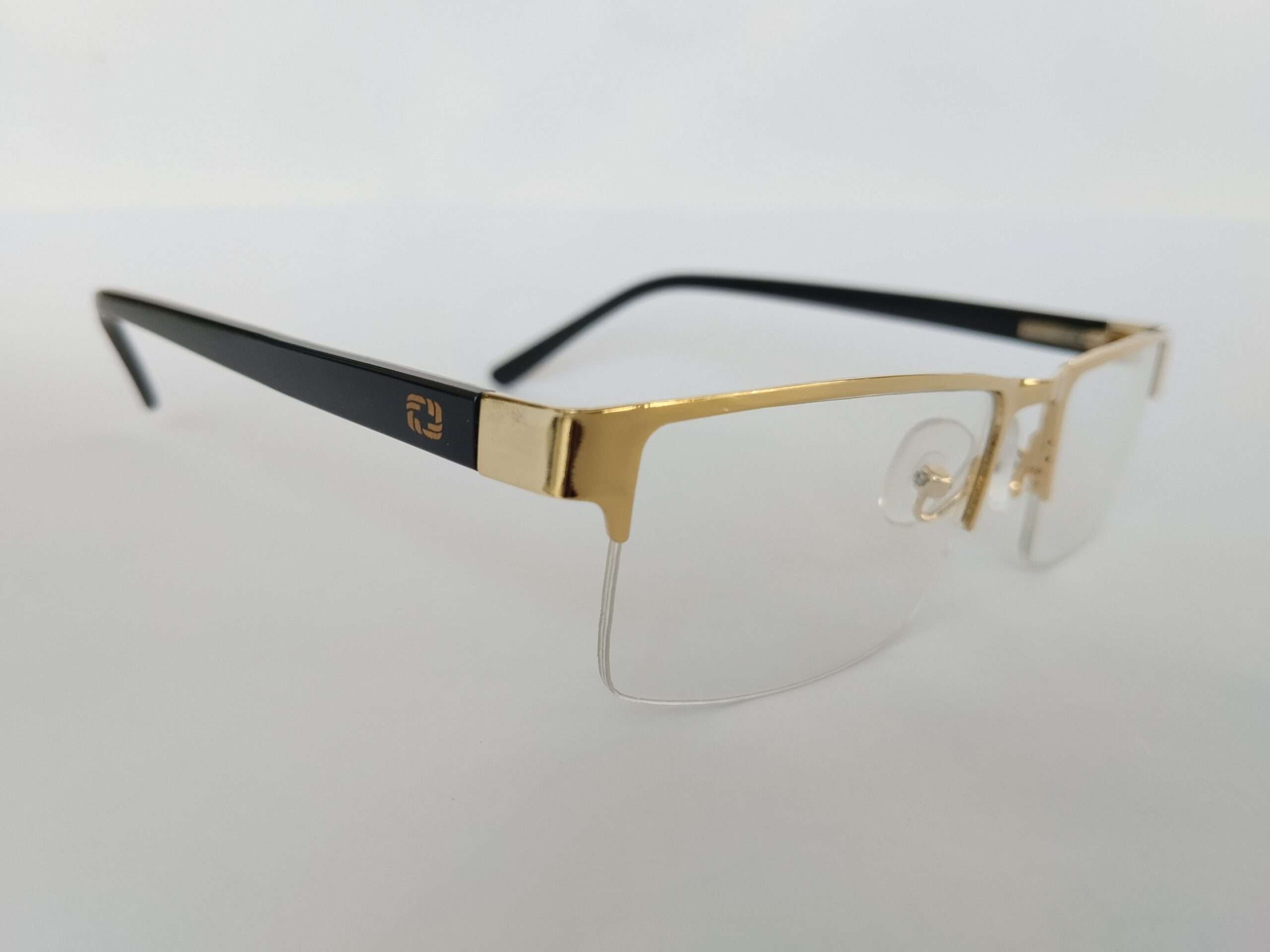 Premium gold eyeglass frames with stylish lightweight design for men and women