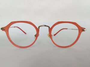 Light Pink Octagon Eyeglasses Frames