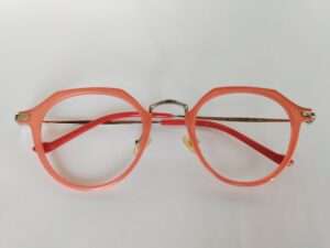 Light Pink Octagon Computer Glasses