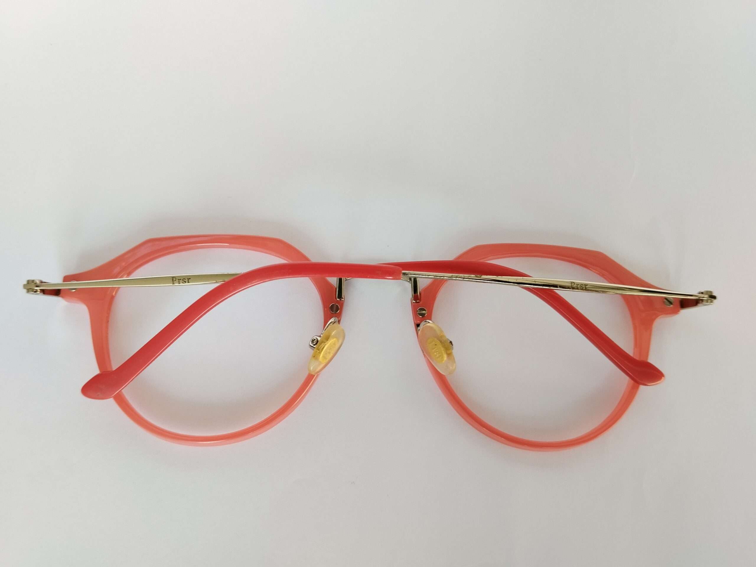 Light pink octagon reading glasses for women with stylish lightweight frame and clear reading lenses