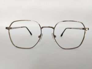 Silver Gun Metal Octagon Reading Glasses
