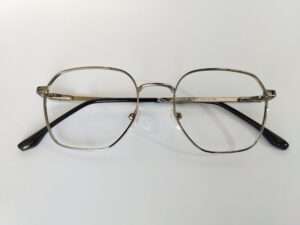 Silver Gun Metal Octagon Reading Glasses