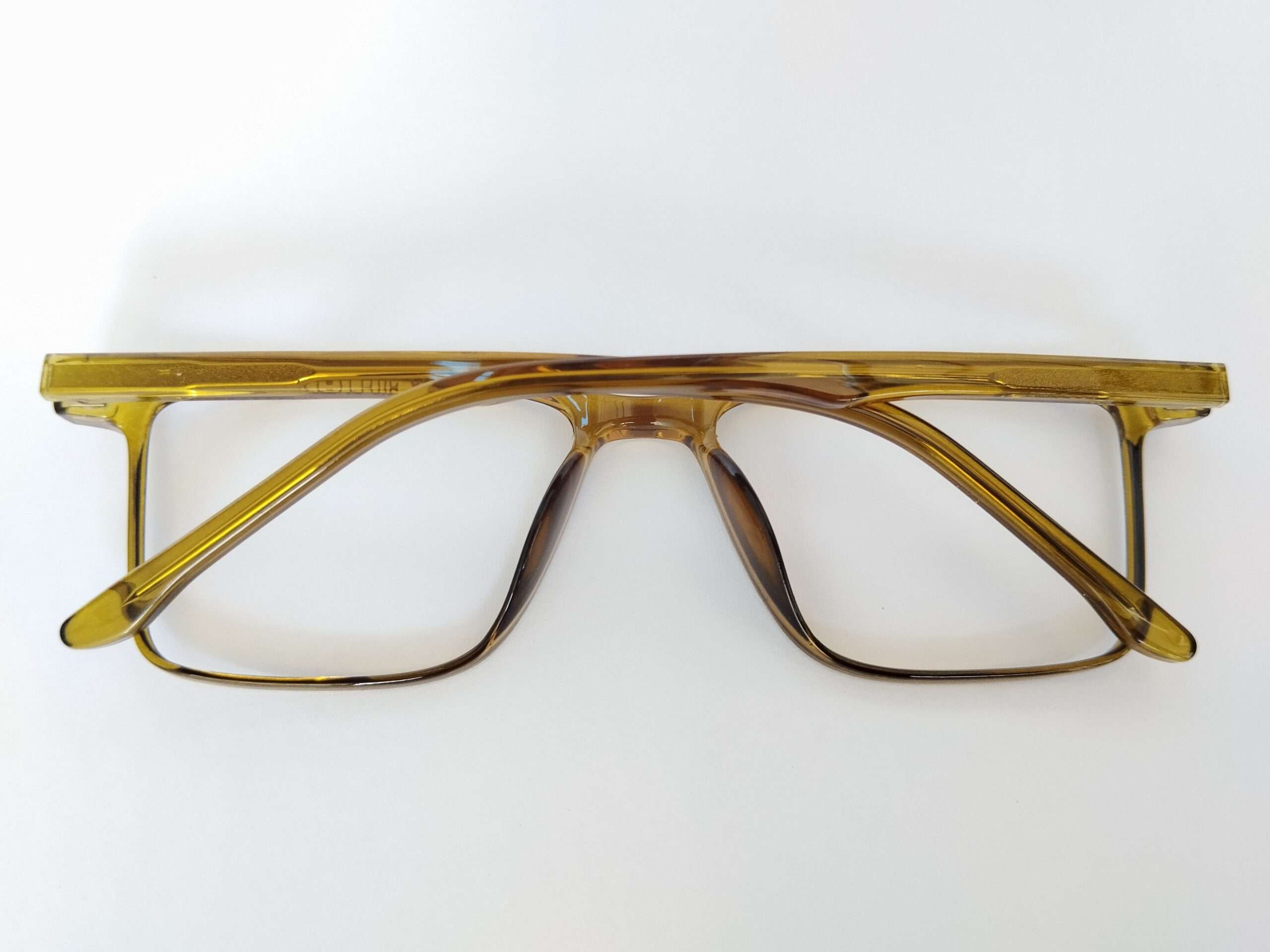 Olive green square computer glasses with lightweight screen protection design for men and women