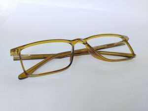 Olive Green Square Eyeglasses