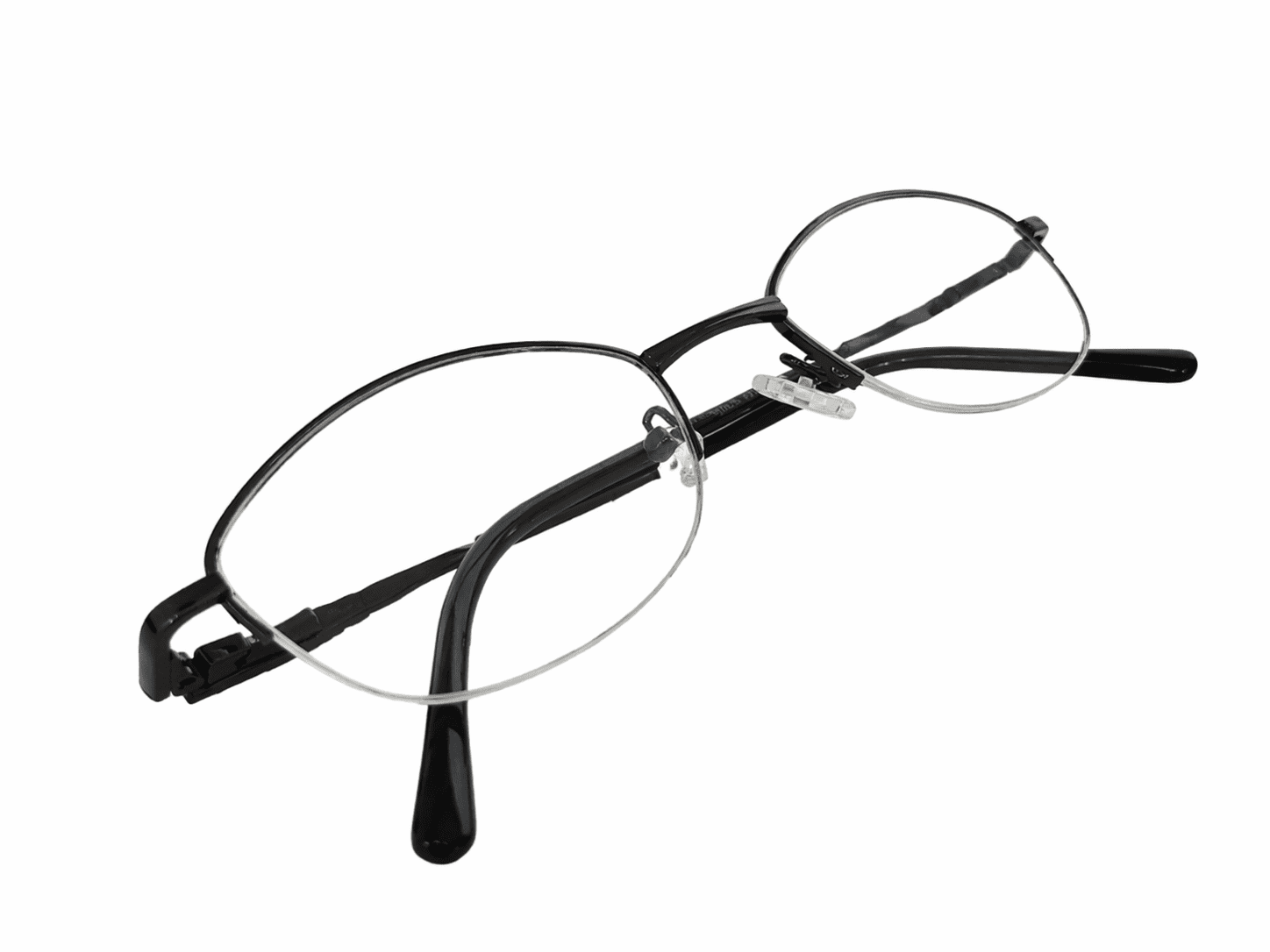 Black oval reading glasses with smooth curved frame design and lightweight comfortable structure for daily use