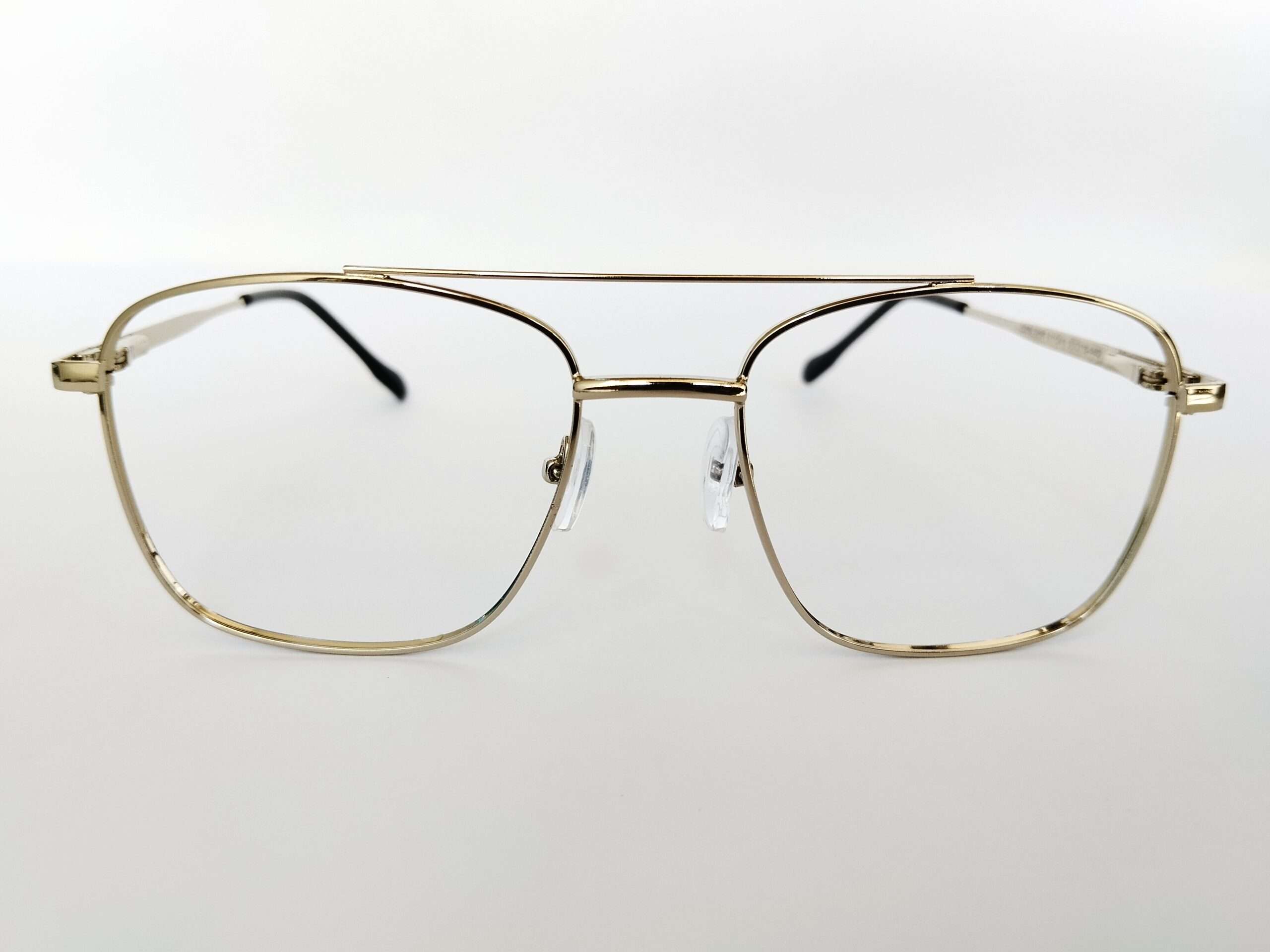 Silver metal aviator reading glasses with stylish lightweight frame and clear reading lenses