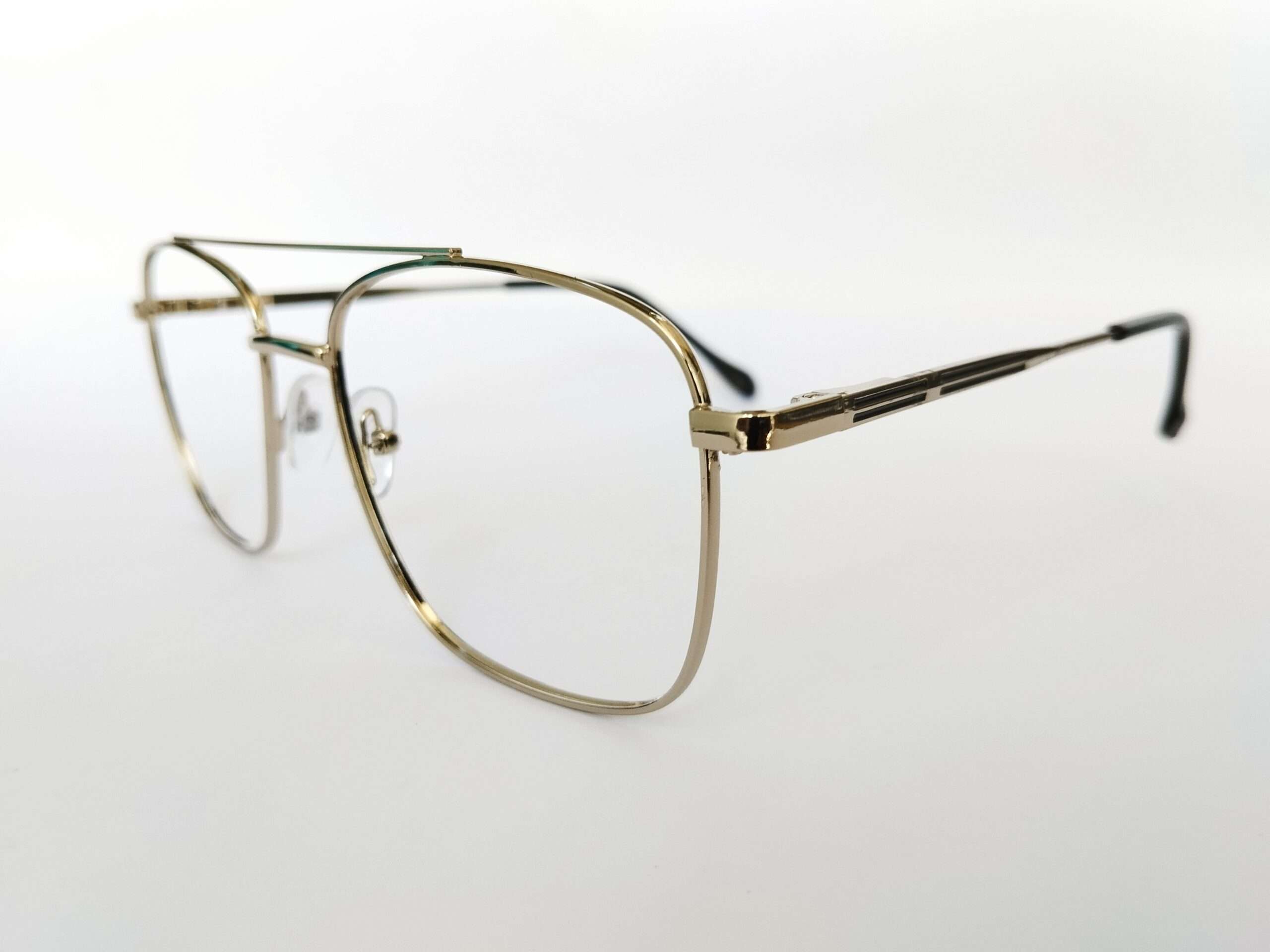 Silver gun metal aviator computer glasses with lightweight blue blocker glasses design for men and women