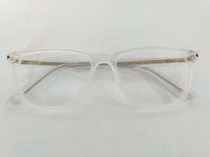 Matte White Square Reading Glasses