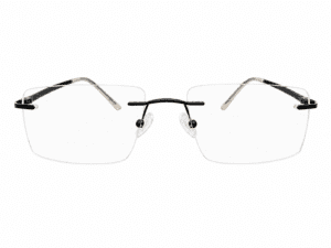 Frameless Black Eyeglasses