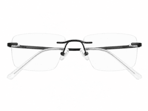Frameless Black Rectangle Computer Glasses