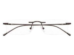 Frameless Brown Reading Glasses